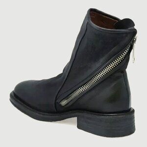 A.S. 98 FLEETWOOD BOOTIE BLACK LEATHER – SIZE 41 (10), NEVER WORN